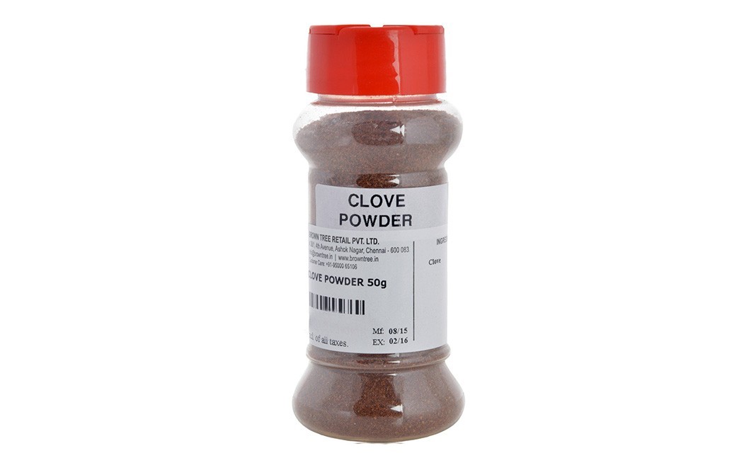 Brown Tree Clove Powder    Plastic Bottle  50 grams